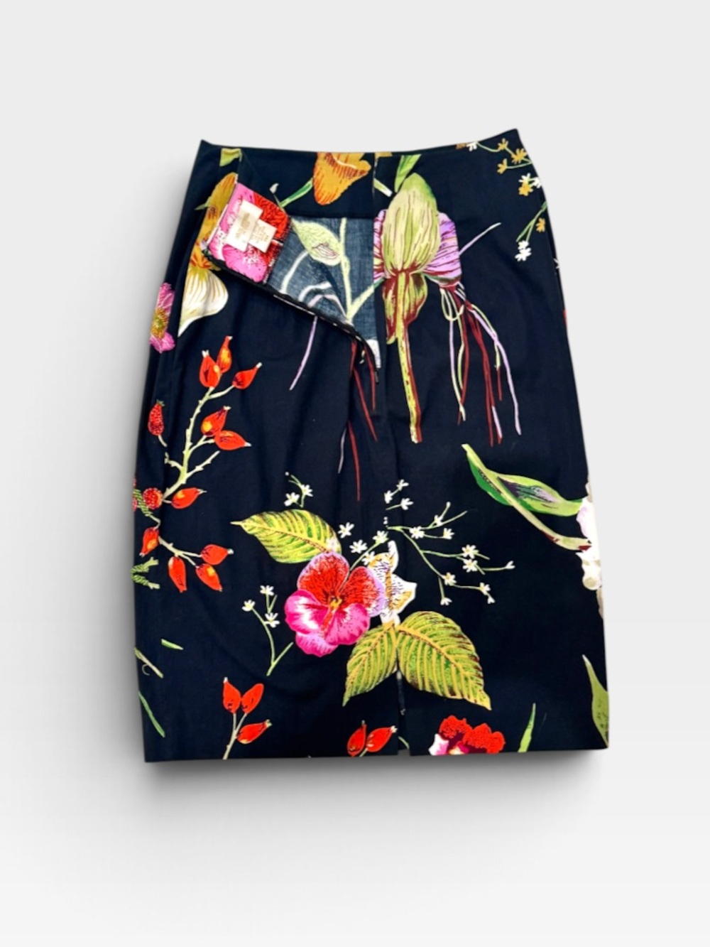 Dolce Apparel Beaded Floral Pencil Skirt Vintage 90s Medium - Picture 3 of 15